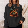 Cool Tank On Flames For Military Tank Lovers Sweatshirt Gifts for Her