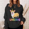 Corgi For Kids Girls Unicorg Unicorn Corgicorn Dog Sweatshirt Gifts for Her