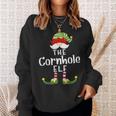 Cornhole Elf Group Christmas Pajama Party Sweatshirt Gifts for Her