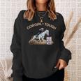 Cowgirl Tough Western Horse Rider Rodeo Sweatshirt Gifts for Her