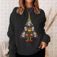 Crabeater Seal Santa Hat Christmas Tree Light Xmas Pajama Sweatshirt Gifts for Her