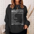 Cranky Short Woman Facts Servings Per Container Sweatshirt Gifts for Her