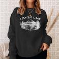 Crater Lake National Park Oregon Hike Outdoors Vintage Sweatshirt Gifts for Her