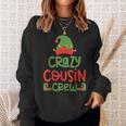 Crazy Cousin Crew Elf Christmas Party Family Matching Pajama Sweatshirt Gifts for Her