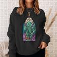 Cthulhu Church Stained Glass Cosmic Horror Monster Church Sweatshirt Gifts for Her