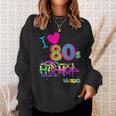 Cute Love 80S Hip Hop Music Dance Party Outfit Sweatshirt Gifts for Her