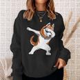 Dabbing Husky Huskies Dogs Pups Funny Sweatshirt Gifts for Her