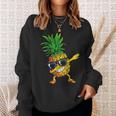Dabbing Pineapple Sunglasses Aloha Beaches Hawaii Hawaiian Sweatshirt Gifts for Her