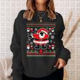Dabbing Through The Snow Santa Ugly Christmas Sweater Sweatshirt Gifts for Her