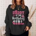 Daddy Of The Birthday Girl Western Cowgirl Themed 2Nd Bday Sweatshirt Gifts for Her