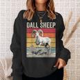 Dall Sheep With Scenic Landscape Vintage Dall Sheep Sweatshirt Gifts for Her