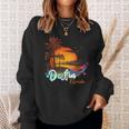 Destin Florida Beach Summer Vacation Palm Trees Sunset Men Florida Gifts & Merchandise Funny Gifts Sweatshirt Gifts for Her