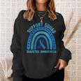 Diabetes Blue Support Squad Diabetes Awareness Sweatshirt Gifts for Her