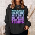 Diamonds Are Girls Best Friend Never Owned Corgi Sweatshirt Gifts for Her