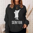 Distressed Senior 2018 Class Of 2018 Sweatshirt Gifts for Her