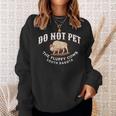 Do Not Pet The Fluffy Cows South Dakota Quote Funny Bison Sweatshirt Gifts for Her