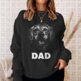 Dog Breed Face Lover Golden Retriever Dad Sweatshirt Gifts for Her