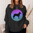 Dog Breed Lapponian Herder Dog Silhouette Space Galaxy Sweatshirt Gifts for Her
