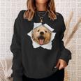 Dog Lover Cute Golden Retriever Jumping Sweatshirt Gifts for Her