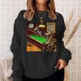 Dogs Playing Billiards Sweatshirt Gifts for Her