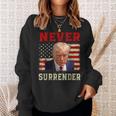 Donald Trump Never Surrender Shot August 24 2023 Sweatshirt Gifts for Her