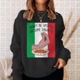 Dont Be Upsetti Eat Some Spaghetti Funny Italian Hand Meme Sweatshirt Gifts for Her
