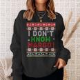 I Don't Know Margo Ugly Christmas Sweater Matching Sweatshirt Gifts for Her