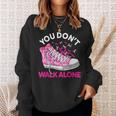 You Don't Walk Alone Pink Shoes Ribbon Breast Cancer Warrior Sweatshirt Gifts for Her