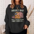 Doodle Dad Goldendoodle American Flag Fathers Day July 4Th Sweatshirt Gifts for Her