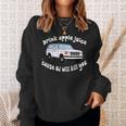 Drink Apple Juice Because Oj Will Kill You Vintage Sweatshirt Gifts for Her