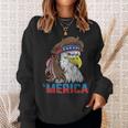 Eagle Mullet 4Th Of July Usa American Flag Eagle Merica Sweatshirt Gifts for Her