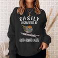 Easily Distracted By Golden-Crowned Kinglets Birds Birding Sweatshirt Gifts for Her