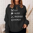 Eat Sleep Dragon Boat Repeat Sweatshirt Gifts for Her
