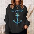 El Capitan Funny Anchor Sailing For Captain Sweatshirt Gifts for Her