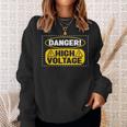 Electrician Electrical Engineer Lineman Electricity Sweatshirt Gifts for Her