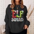 Elf Squad Christmas Family Matching Xmas Elf Pajamas Sweatshirt Gifts for Her