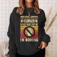 Emotional-Support Human Halloween Costume Do Not Pet Me Sweatshirt Gifts for Her