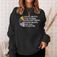 Equal Rights For Others Its Not Pie Lgbt Ally Pride Month Sweatshirt Gifts for Her