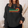 Evergreen Vintage Stripes Alberton Montana Sweatshirt Gifts for Her
