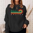 Evergreen Vintage Stripes Amston Connecticut Sweatshirt Gifts for Her
