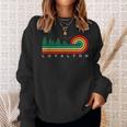 Evergreen Vintage Stripes Loyalton South Dakota Sweatshirt Gifts for Her