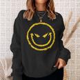 Evil Smiley Face Custom Funny Design 100 Cotton Sweatshirt Gifts for Her