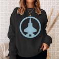 F-35 Lightning Ii Blue Air Force Military Jet Sweatshirt Gifts for Her