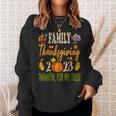 Family Thanksgiving 2023 Thankful For My Tribe Autumn Vibes Sweatshirt Gifts for Her
