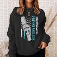 Father And Son American Flag Matching Fathers Day Father Son Sweatshirt Gifts for Her