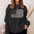 Fathers Day Best Cat Dad Ever With Us American Flag Sweatshirt Gifts for Her