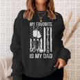 My Favorite Veteran Is My Dad Army Military Veterans Day Sweatshirt Gifts for Her
