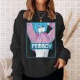 Femboy Aesthetic Pastel Yaoi Anime Boy Crossdressing Sweatshirt Gifts for Her