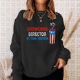 Fireworks Director If I Run You Run 4Th Of July Usa Flag Sweatshirt Gifts for Her