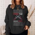 Fixed The Newel Post Chainsaw Christmas Season Holidays Ugly Sweatshirt Gifts for Her